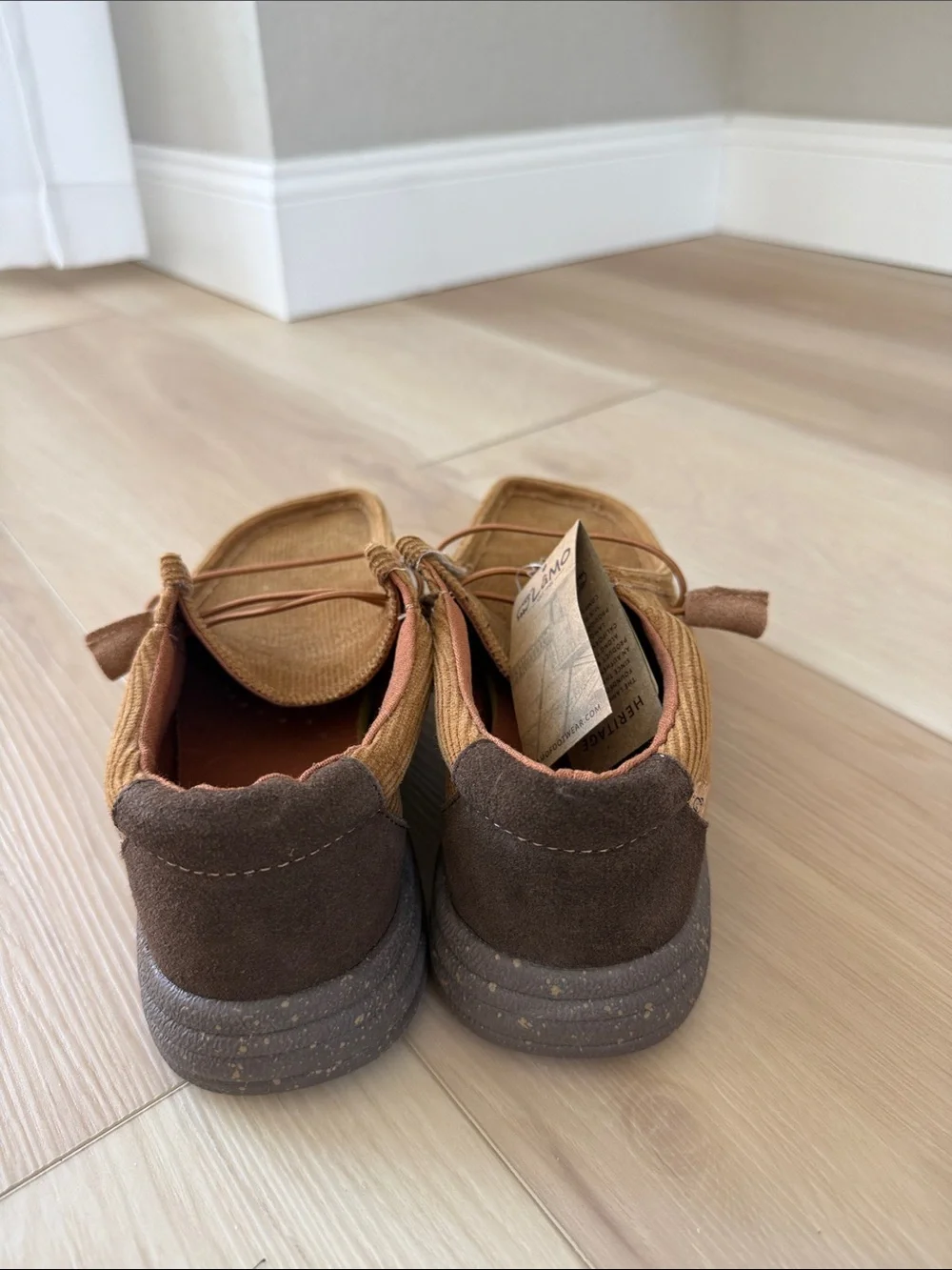 LAMO Men's Paul Corduroy Slip-On Loafers — Brown Tan